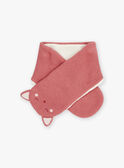 Pink knitted scarf GIDORA / 23H4BF51ECHD325