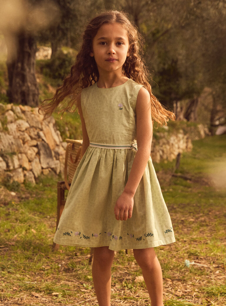 Light green DRESS MLEREVETTE / 25E2PFO3ROBG600