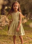 Light green DRESS MLEREVETTE / 25E2PFO3ROBG600