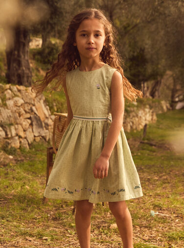 Light green DRESS MLEREVETTE / 25E2PFO3ROBG600