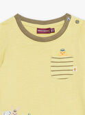 Baby boy aniseed t-shirt CACELIN / 22E1BGB1TML116