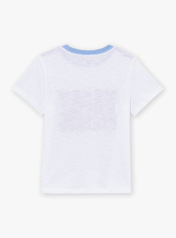 White and blue short-sleeved T-shirt LABAGE / 24H3PGI3TMC000