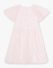 Child girl pale pink satin and tulle dress CYBNOETTE / 22E2PF22ROB301