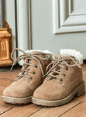 Child boy camel furry boots BANUBAGE / 21F10PG51D0D804