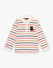 Colored stripes polo shirt child boy CAOZOAGE / 22E3PG71POL005