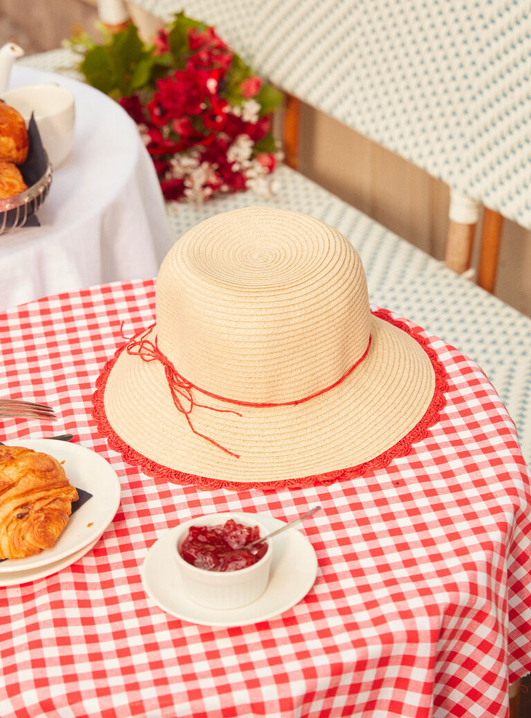 Straw hat Straw hat KLAPAPETTE / 24E4PFN2CHAI817