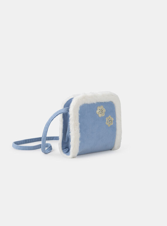 Greyish blue BAG AND POUCH LAREINETTE / 24H4PFS1BES205