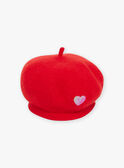 Bright red wool beret GOBERETTE / 23H4PFD1CHAF518