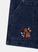 Embroidered denim shorts KROSHETTE / 24E2PFE1SHOK005