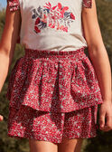 Floral print ruffled skirt 22E2PFP1JUP808
