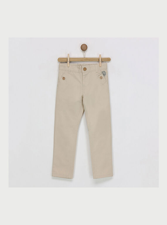 Light beige pants RYAGE / 19E3PGR1PAN806