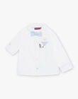 Baby boy white bow tie formal shirt CYBEAR / 22E1BG11CHM000