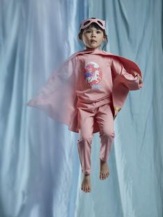 Coral superheroine disguise pajamas child girl CHOUJOETTE 3 / 22E5PFE1PYT404
