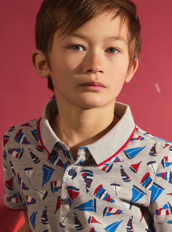 Grey POLO SHIRT MONOPLAGE / 25E3PGJ1POLJ920