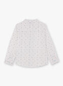 White and blue shirt with bike print for boys TYWOLAGE / 20E3PGZ2CHM000