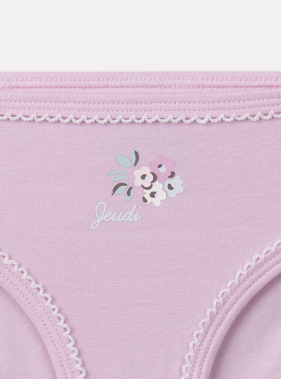 Pale rose BRIEFS / PANTY RIB NEJAZETTE / 25H5PFC4SLR301