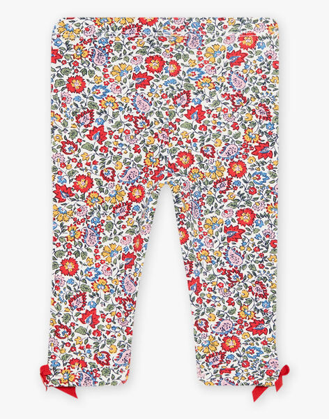 Legging with floral print baby girl DAEMY / 22H4BFE1CAL001