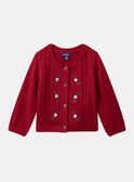 Red CARDIGAN LAGERRY / 24H1BFL2CAR050