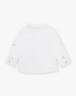 White poplin shirt and bow tie printed baby boy CAMILAN / 22E1BGH2CHM000