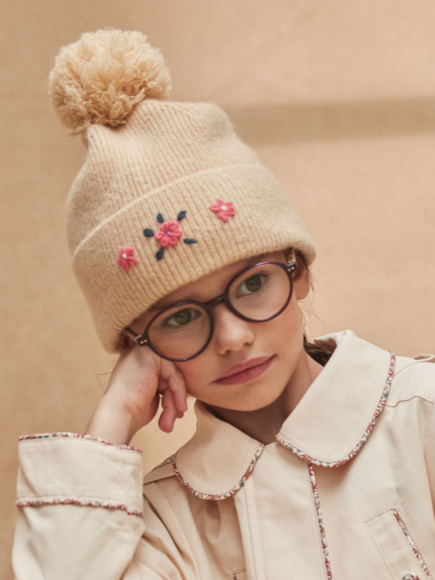 Girls pom pom 2025 hat