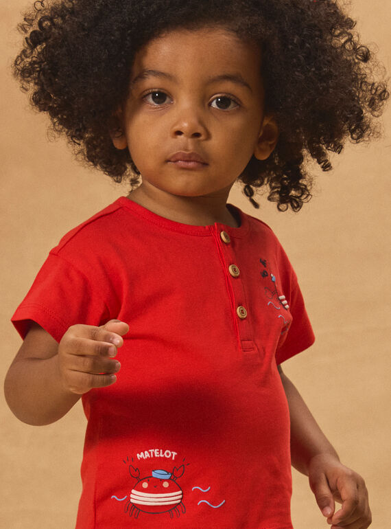 Red TEE SHIRT SS MAVASCO / 25E1BGQ1TMC050