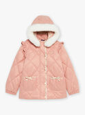 Quilted pink parka with hood GRAROETTE / 23H2PF52D3ED318