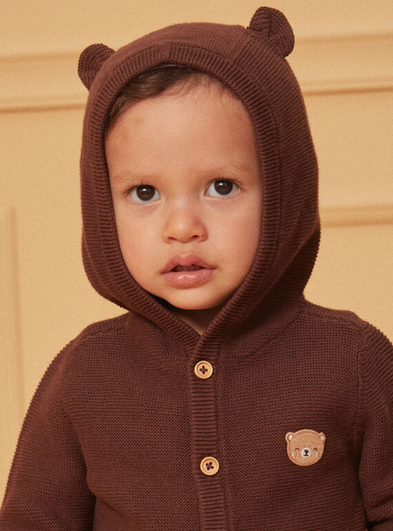 Brown KIDS CARDIGAN LAFAREL / 24H1BGK1GIL815