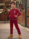 Burgundy KIDS CARDIGAN LARILAGE / 24H3PGR1GIL501