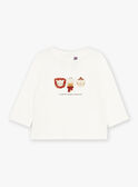 Short-sleeved ecru T-shirt GANATHAN / 23H1BGI2TML001