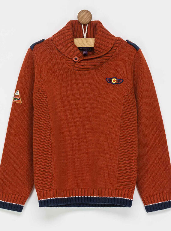 Orange Pullover PIZZAGE / 18H3PGK1PUL405
