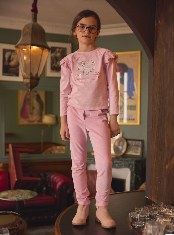 Pink TEE SHIRT LS LADITETTE / 24H2PFQ2TMLD329