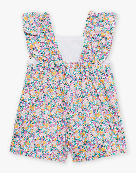 Ecru jumpsuit with floral print FASOLENNE / 23E1BFS1CBL001