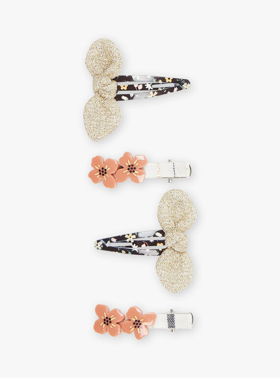 4 assorted barrettes FAOETTE / 23E4PFW3BRT954