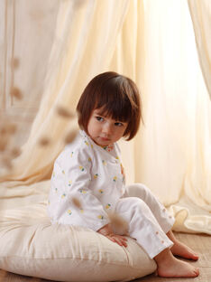 White baby girl pants ZANOOR / 21E1BFO1PAN000