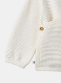 Off white KNITTED BABY CARDIGAN MOZES / 25E0NM11BTR001