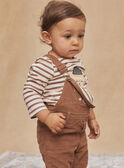 Brown corduroy long overalls GASERGIO / 23H1BGR1SALI819