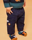 Navy blue twill pants DANILS / 22H1BGU1PAN070