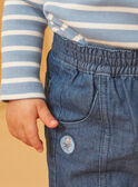 Blue denim pants with cut-outs LADORIAN / 24H1BGJ1JEAP274