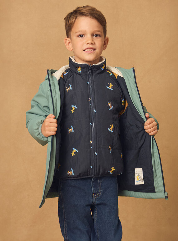 Greyish blue RAINCOAT NINIRAGE / 25H3PGE1IMP205