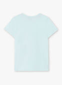 Blue T-shirt with shark pattern ZUZAGE1 / 21E3PGL3TMC614