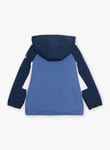 Grey blue hooded Jacket FRABLOCAGE / 23E3PG53BLO717