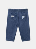 Blue denim pants with cut-outs LADORIAN / 24H1BGJ1JEAP274