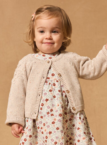 Heathered off white CARDIGAN MABELLE / 25E1BF71CAR006