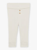 Off white sweater and beige legging set FODEL / 23E0CG73ENS629