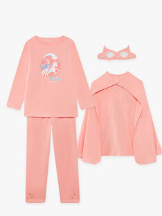 Coral superheroine disguise pajamas child girl CHOUJOETTE 3 / 22E5PFE1PYT404