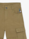 Light khaki cargo shorts in crisp poplin FLAPRAGE / 23E3PGO2BER612