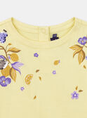 Yellow floral T-shirt KOUETTE / 24E2PFD1TMCB104