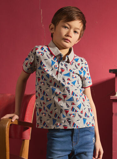 Grey POLO SHIRT MONOPLAGE / 25E3PGJ1POLJ920