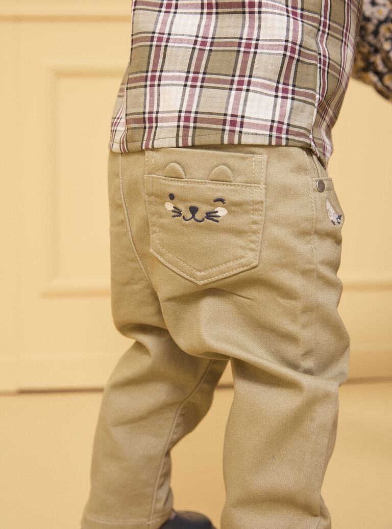 Light Kaki PANTS LAKOBE / 24H1BGM1PAN626