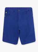 Child boy midnight blue linen shorts COVAGE / 22E3PGN3BERC231